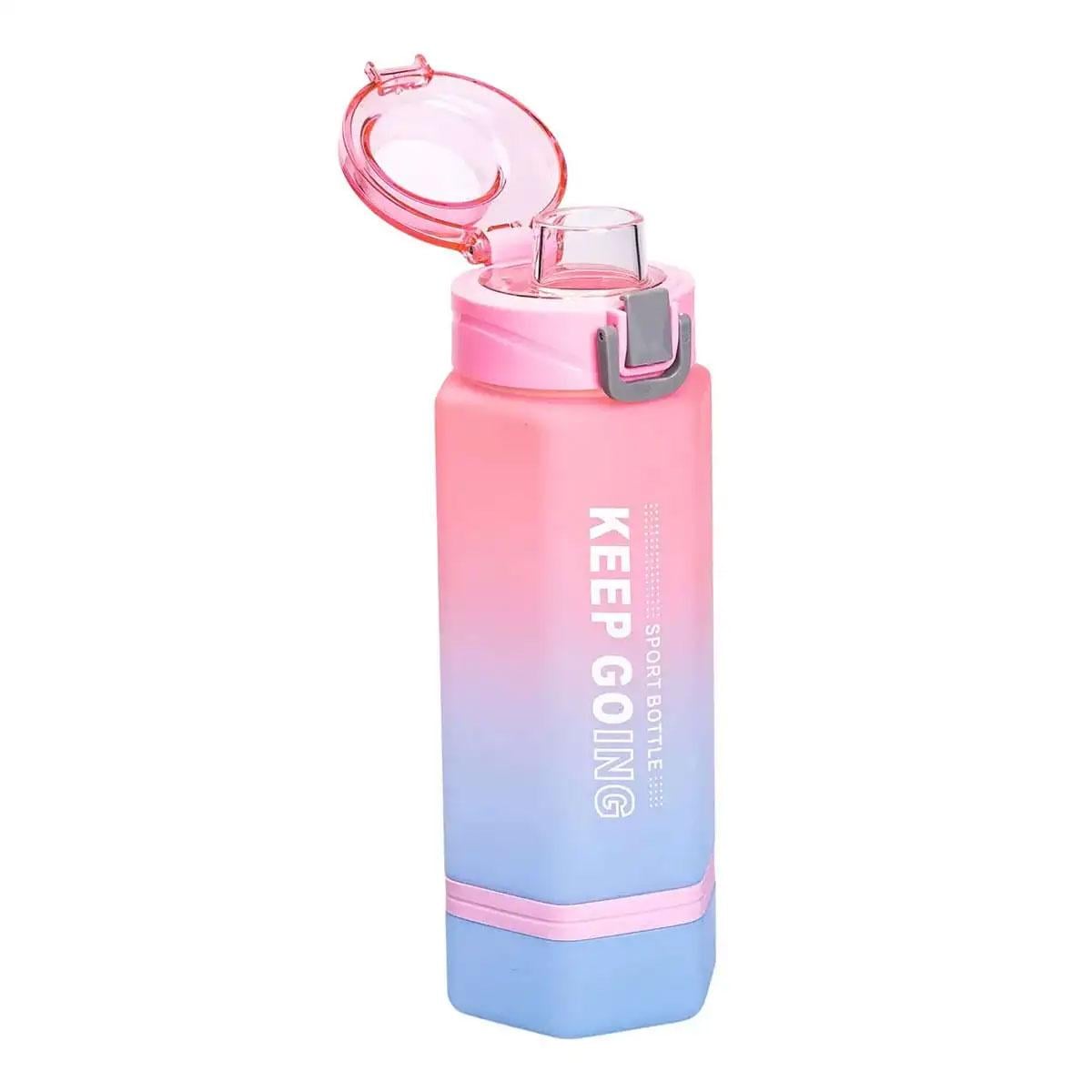 Бутылка для воды Light House Keep Going LG-30181 PK с мундштуком и ремешком 650 мл Розовый Бутылка для воды Light House Keep Going LG-30181 PK с мундштуком и ремешком 650 мл Розовый