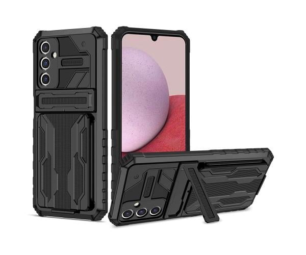Чехол - накладка Armor Case with Card Slot для Samsung Galaxy S24 Plus Чёрный