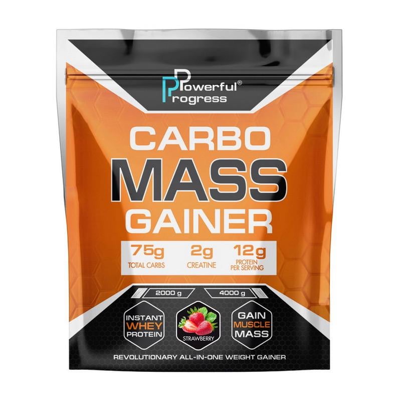 Гейнер Powerful Progress Carbo Mass Gainer 4 кг Полуниця (18158-01)