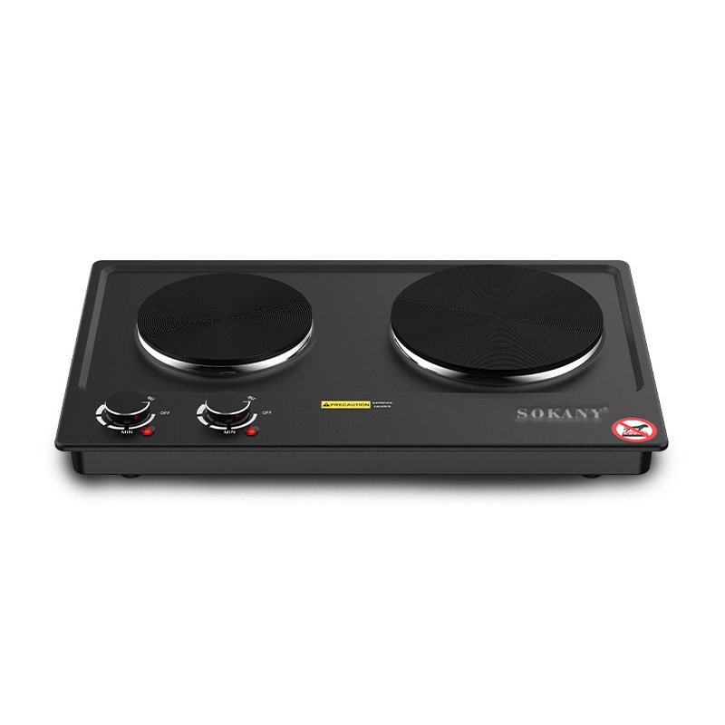 Плита электрическая Sokany SK-07002 дисковая двухконфорочная (802293)