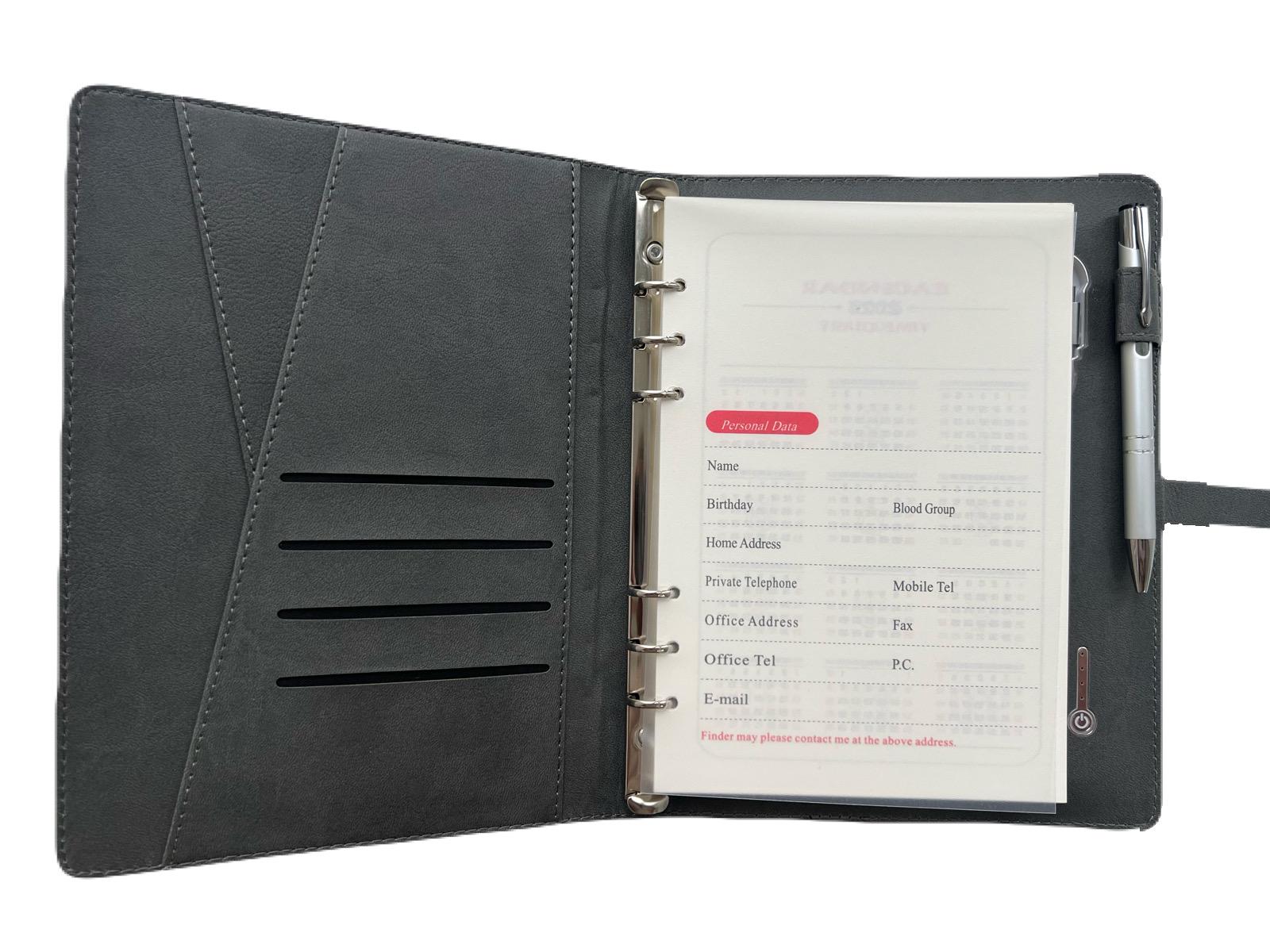 Блокнот-ежедневник AB tech Colorful c беспроводной зарядкой/Power Bank и USB flash 16 Gb Серый - фото 9 Блокнот-ежедневник AB tech Colorful c беспроводной зарядкой/Power Bank и USB flash 16 Gb Серый - фото 9