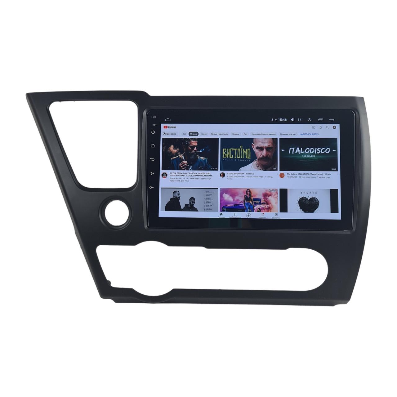 Автомагнитола для Honda Civic 2013-2016 7862 8 ядер/4G/DSP/CarPlay/Android/QLED (М-ХСв2-9-Т6)