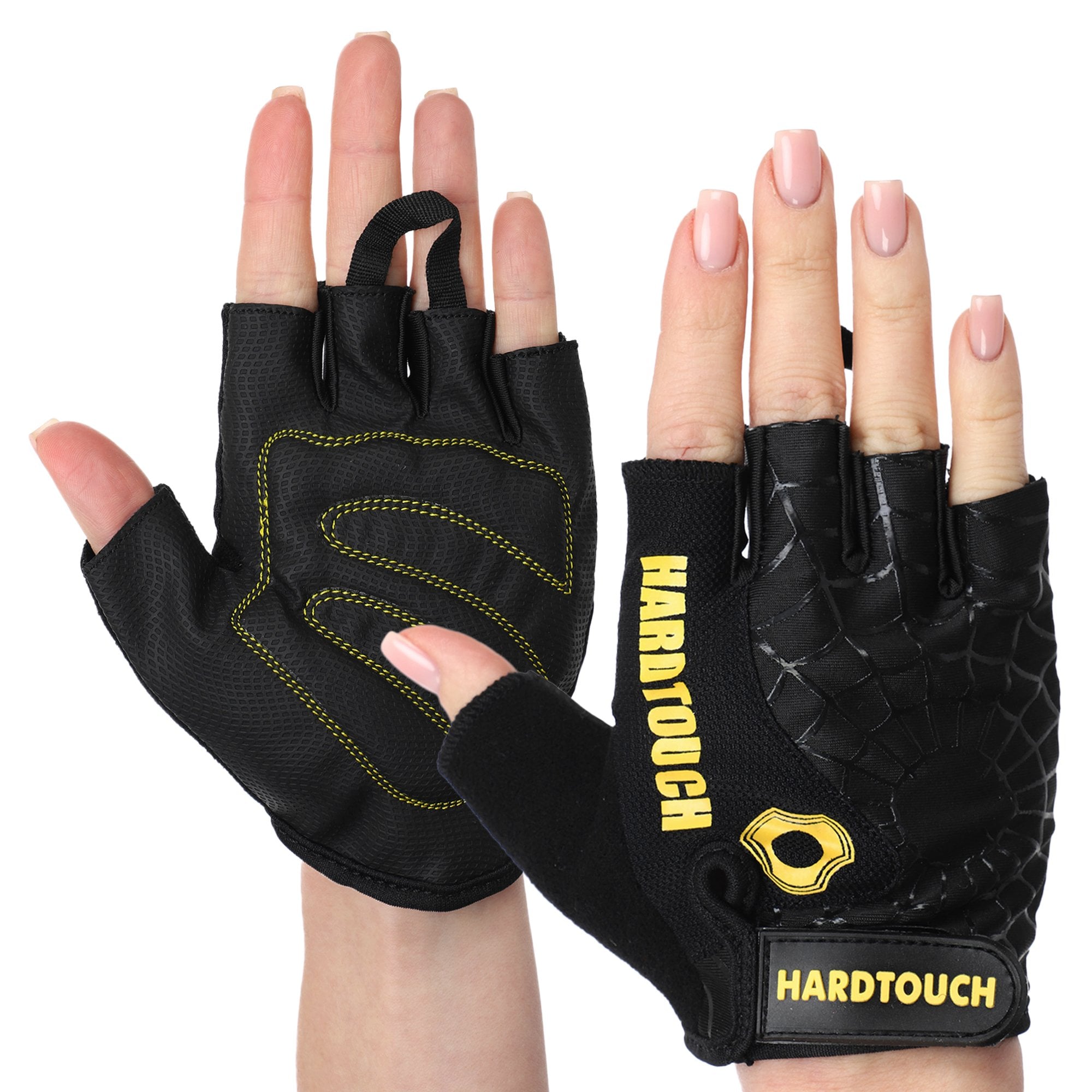 Перчатки для фитнеса и тренировок Hard Touch FG-9499 M Черно-желтый (660579d7603cfc2ebb486a9f)
