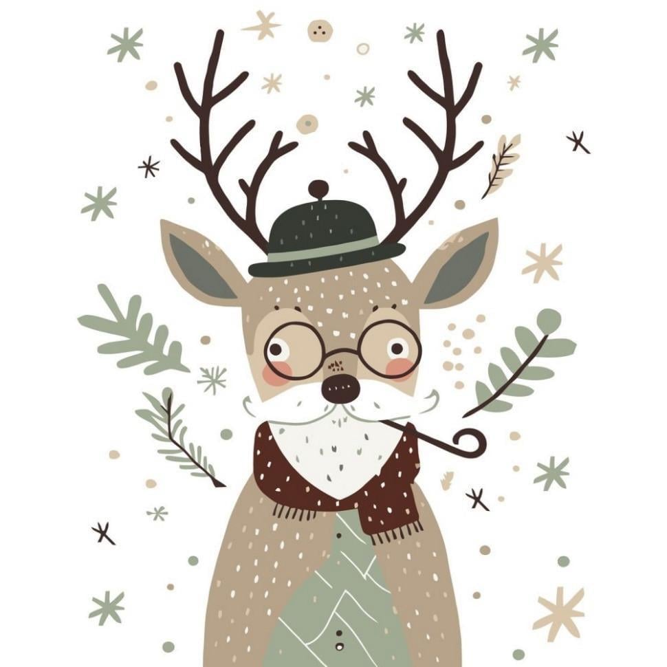 Картина по номерам ART CRAFT Мистер Олень 40x50 см (11592-AC)