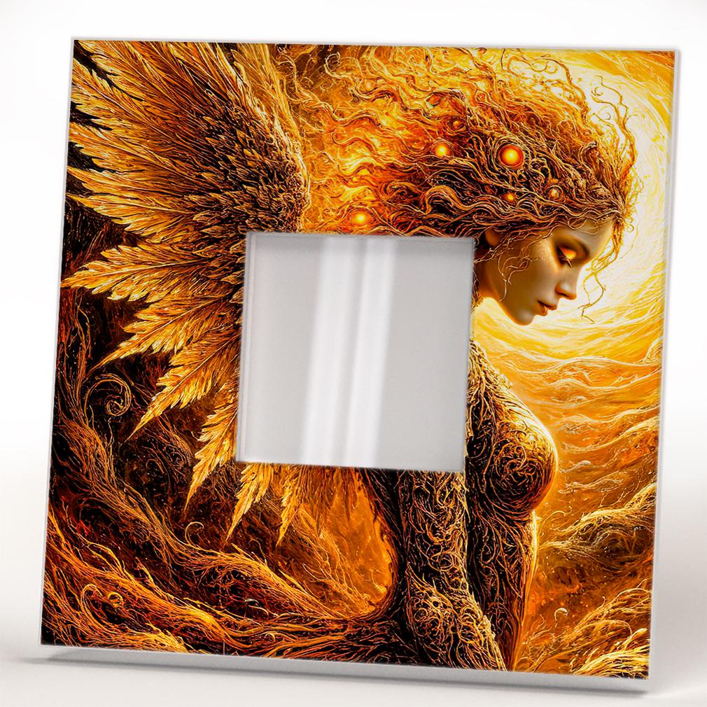 Зеркало декоративное Огненная Леди 260х260 мм (M04653) - фото 2 Зеркало декоративное Огненная Леди 260х260 мм (M04653) - фото 2