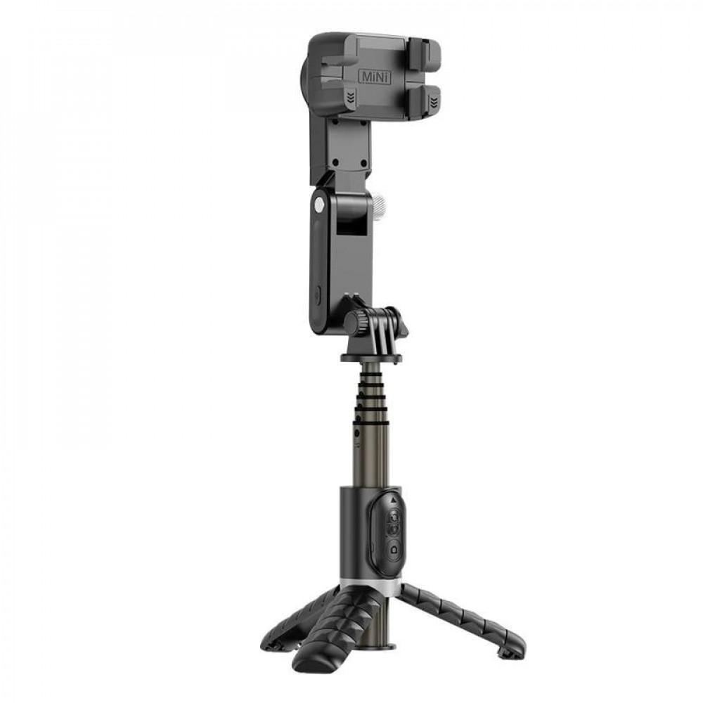 Селфі-монопод Tripod Q18 зі стабілізатором 360 0,7 м Black - фото 2