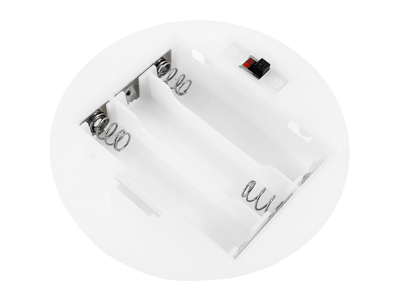 Отсек батарейный Daier BH7-3010 3 x AAA 1,5V с крышкой и переключателем Белый (1-0994) - фото 2 Отсек батарейный Daier BH7-3010 3 x AAA 1,5V с крышкой и переключателем Белый (1-0994) - фото 2