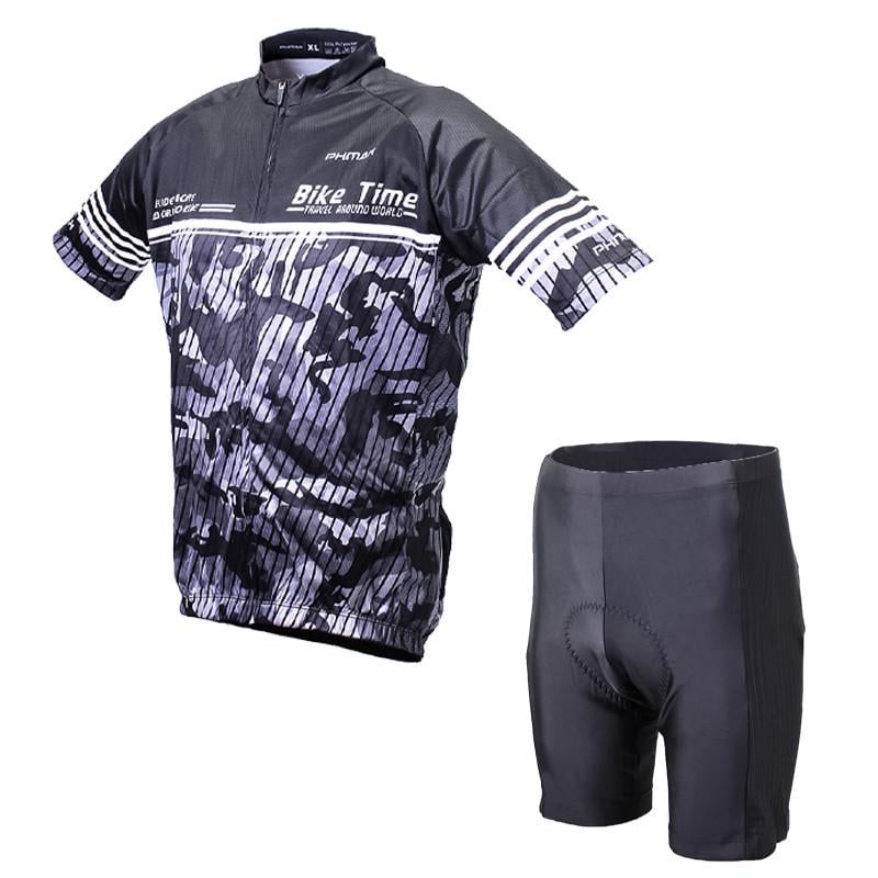 Вело костюм мужской Phmax PX-154 короткий рукав шорты Black XL