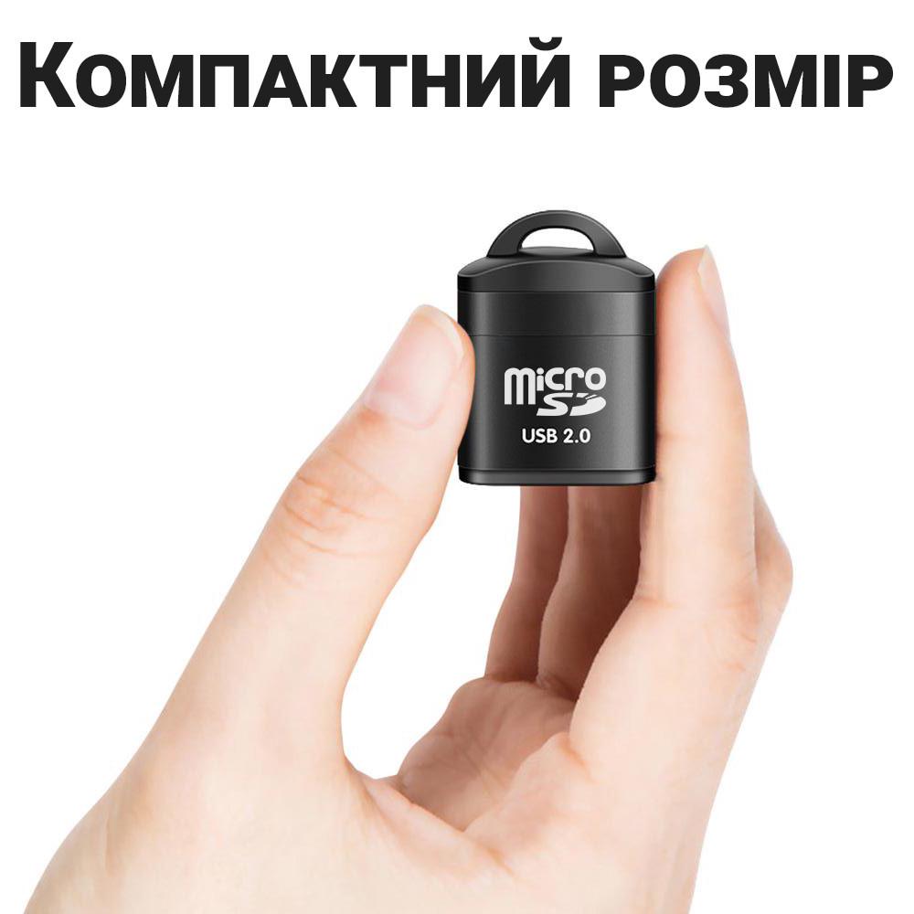 Кардридер USB 2,0 Addap CR-01 для TF/MicroSD карт памяти 480 Мбит/с - фото 9