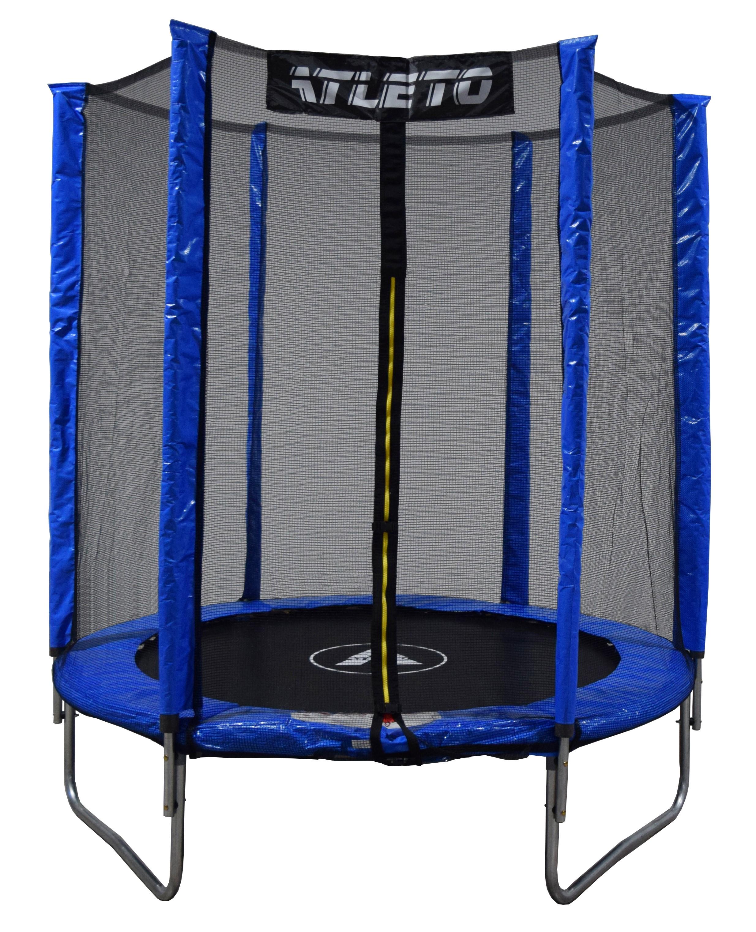 Батут детский Atleto сеткой 183 см Синий (4974)