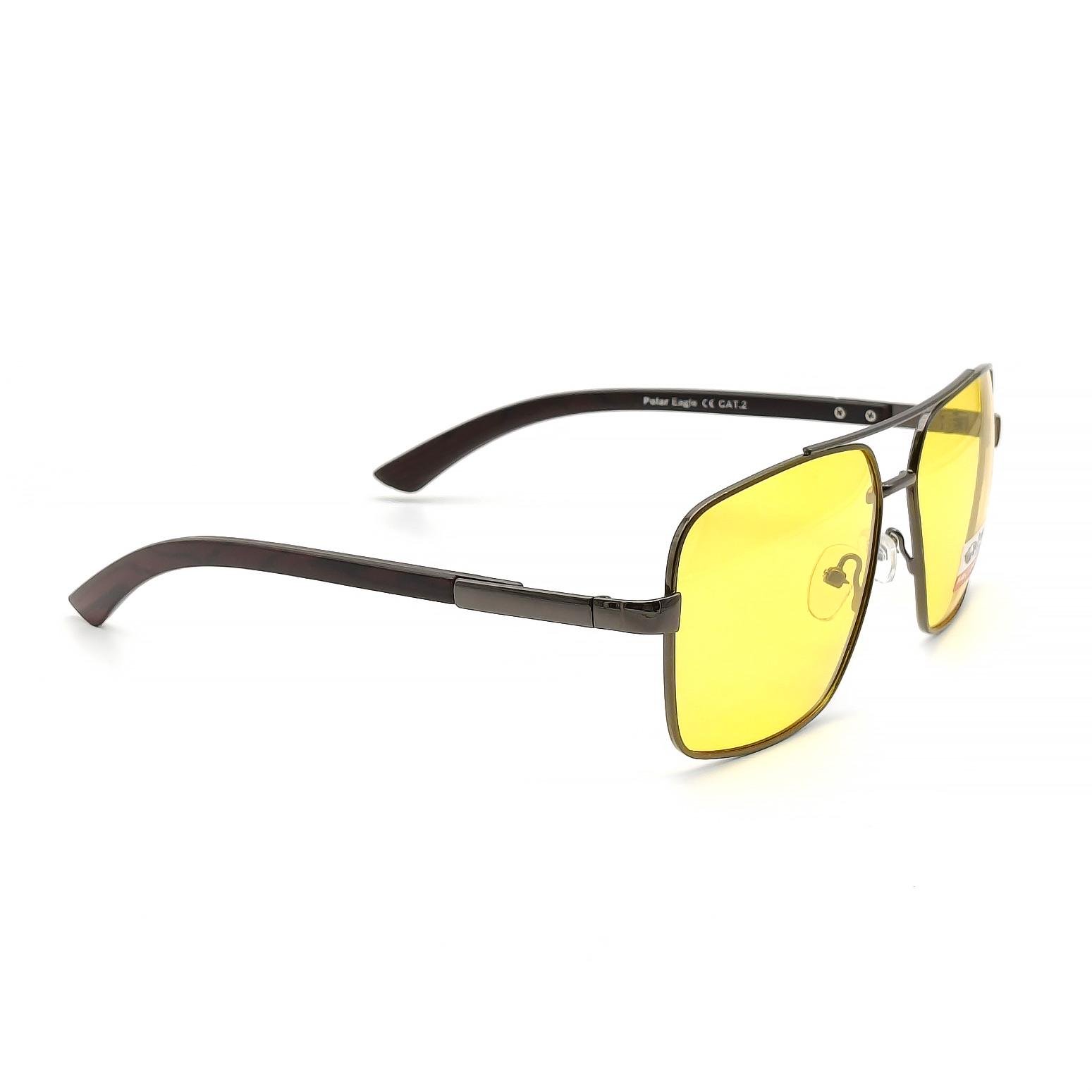 Очки водителя мужские Polar Eagle 8639 с поляризацией Желтый (28673620) - фото 4