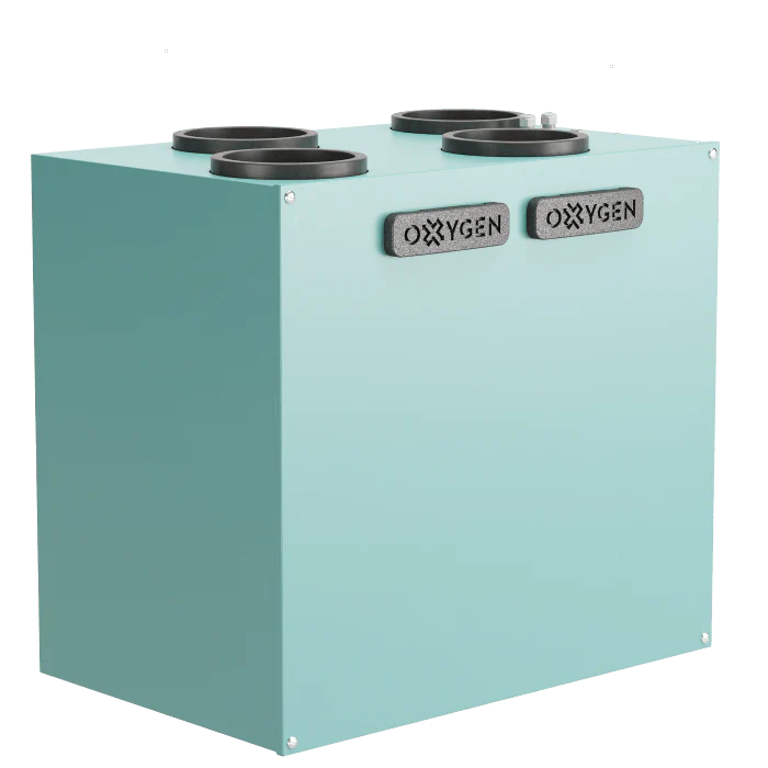 Вентиляционная установка с рекуперацией тепла OXYGEN Easy V600 300 м2/600 м3/час правосторонний монтаж (a04a7593)