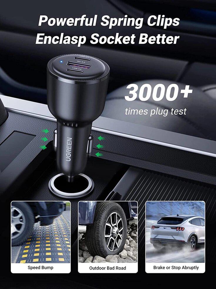 Автомобільний зарядний пристрій UGREEN 69W Black (20467) - фото 7 Автомобільний зарядний пристрій UGREEN 69W Black (20467) - фото 7