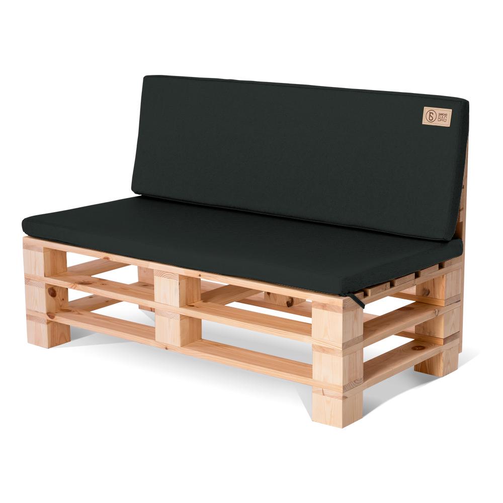 Комплект подушек для садовой мебели SanchoBAG Queens 120x40x5/120х60x5 см Caviar (pdm-3013-sq205-30)