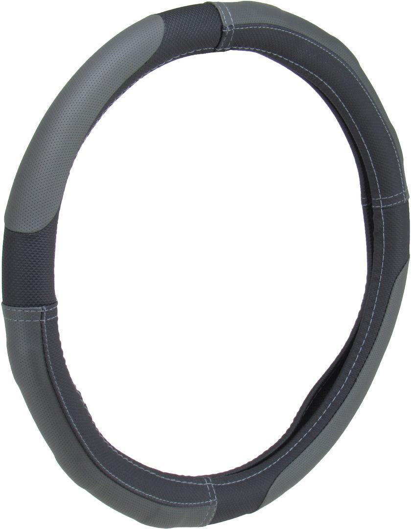 Чехол на руль CarLife M 37-39 см перфорированный Серый (0304169) Чехол на руль CarLife M 37-39 см перфорированный Серый (0304169)