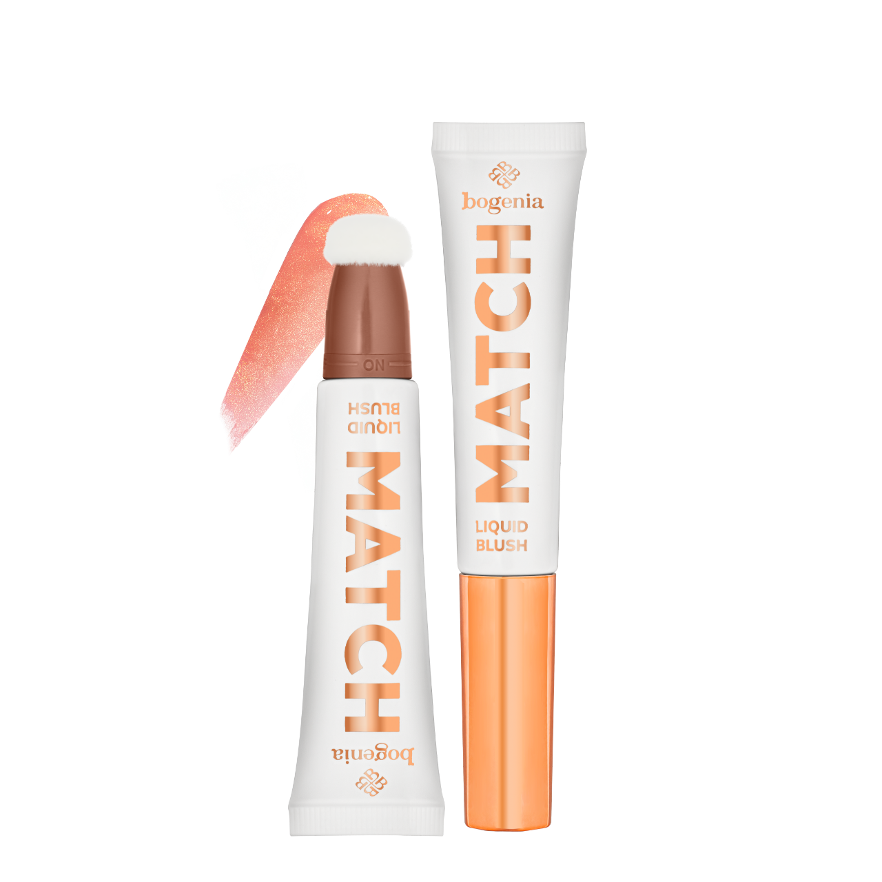 Румяна для лица жидкие Bogenia Match Liquid Blush BG636 002 Персиковый перламутровый