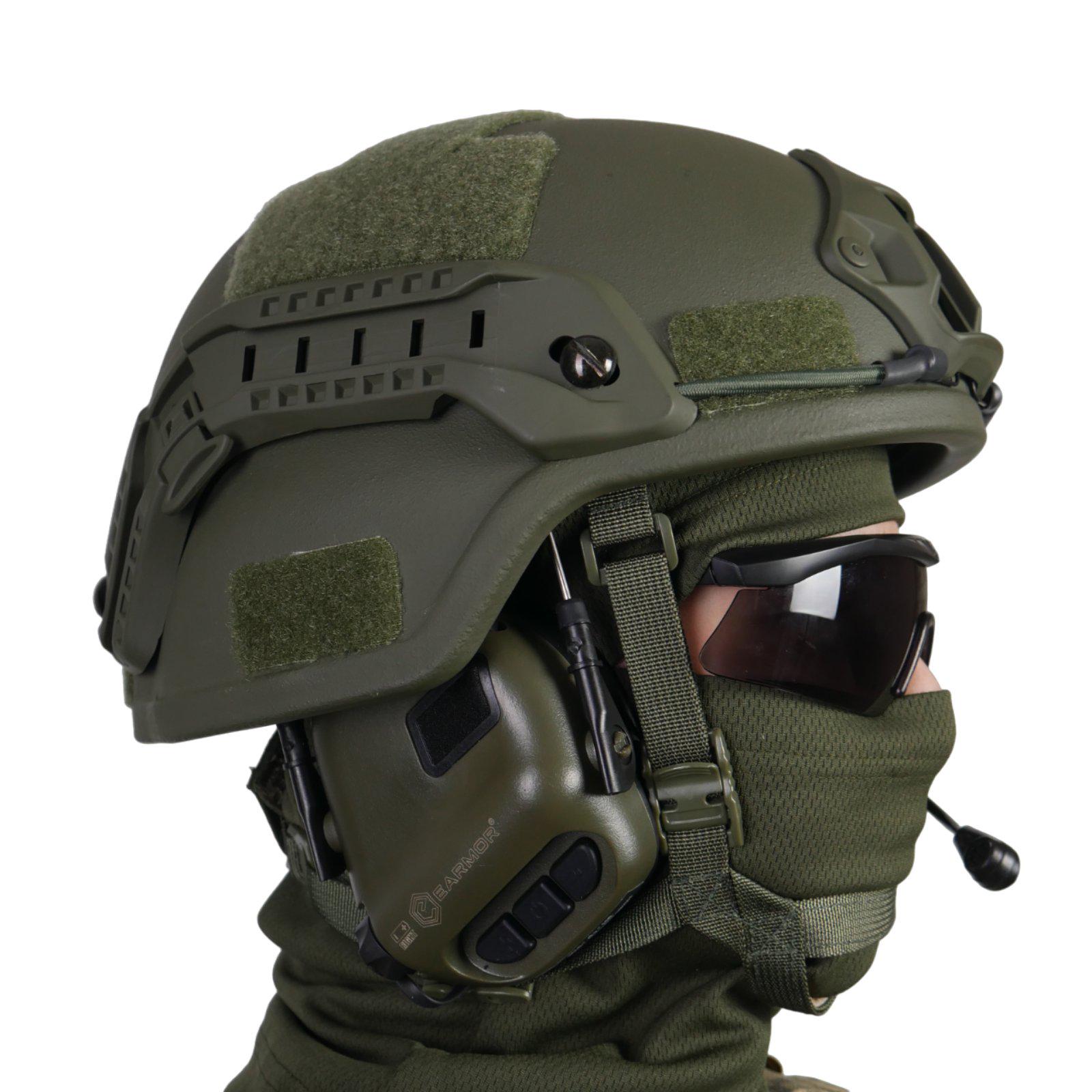 ᐉ Комплект баллистический шлем 1 класса защиты и наушники Earmor M32 ...