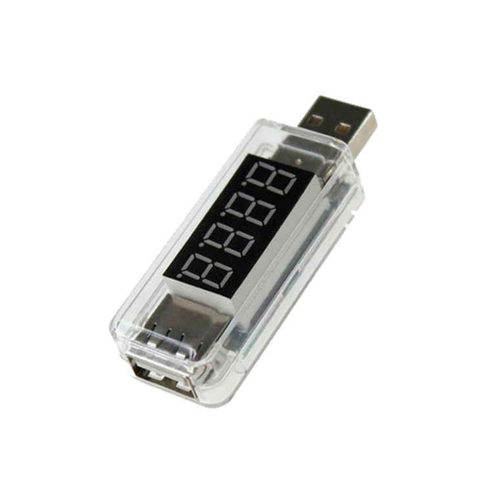 Тестер USB напряжения/тока VOLTRONIC 3-7,5V/0-2,5A пластик Белый (YUT_V2600)