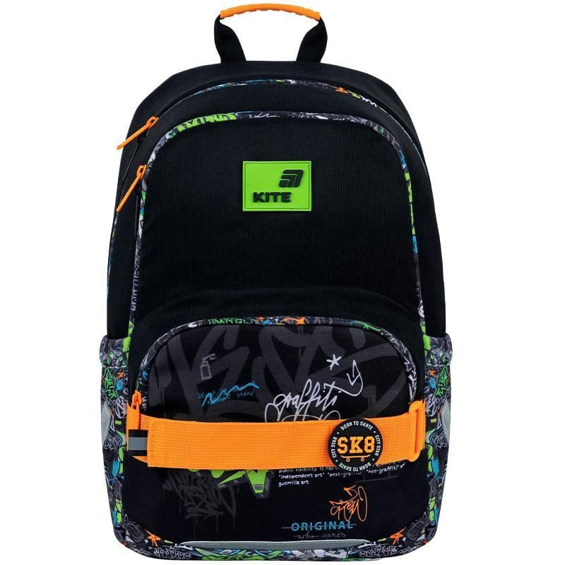 Рюкзак школьный KITE Education Street Style 40x29x14 см 12 л Черный (K26-585M-4)