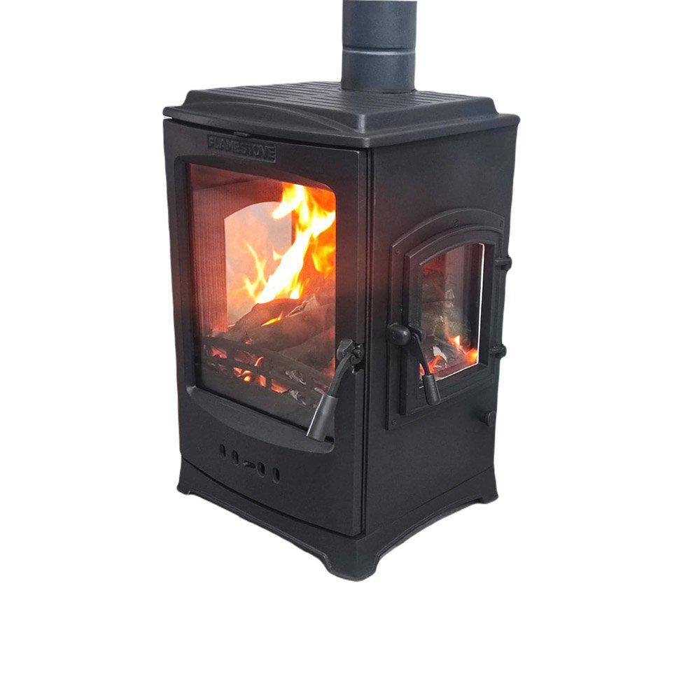 Печь чугунная Flame Stove Lodi Lux с боковой дверцей (FS-202YK) - фото 1