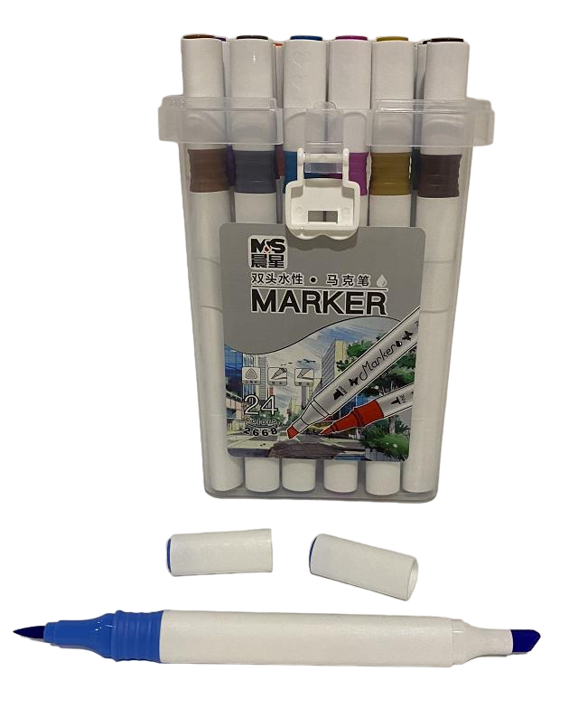 Маркеры скетч 2668-24 двухсторонние 24 цвета (131780)