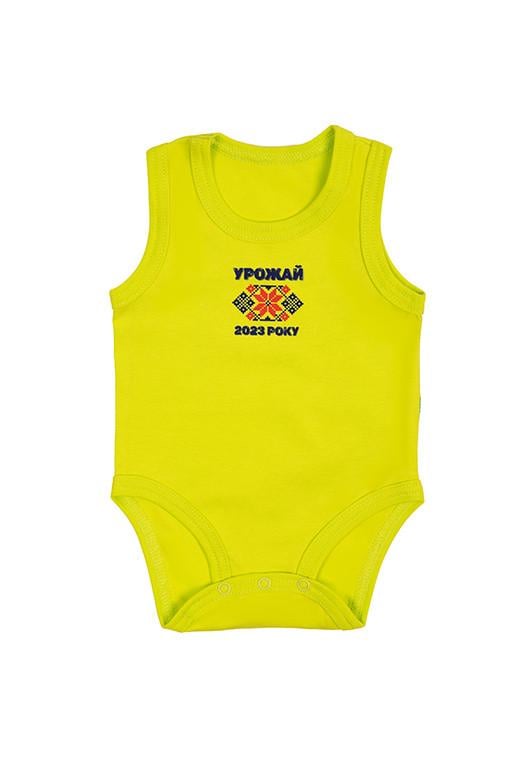 Боди-майка детское хлопковое для мальчика на кнопках Gabbi BD-23-6 68 см Салатовый (13680)