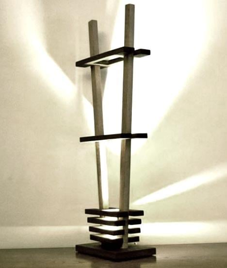 Светильник напольный из дерева Фордайс Мокко (НПС-004610)