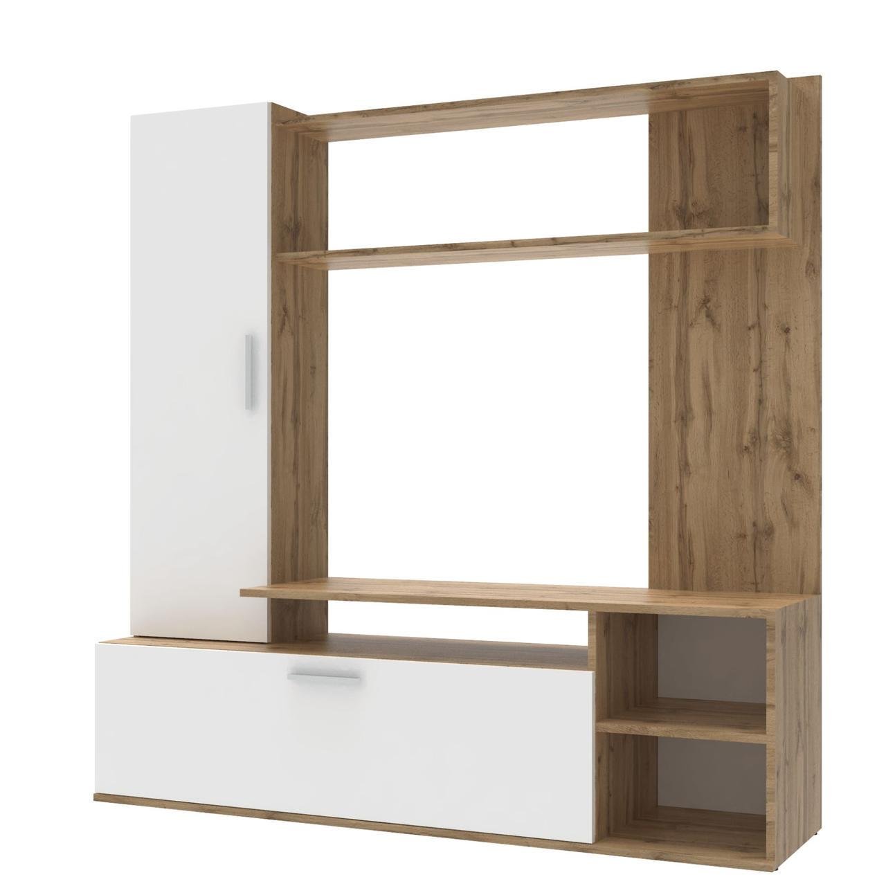 Стенка в гостиную Doros Кона 151х40х147 см Дуб Тахо/Белый (DRS-011310)