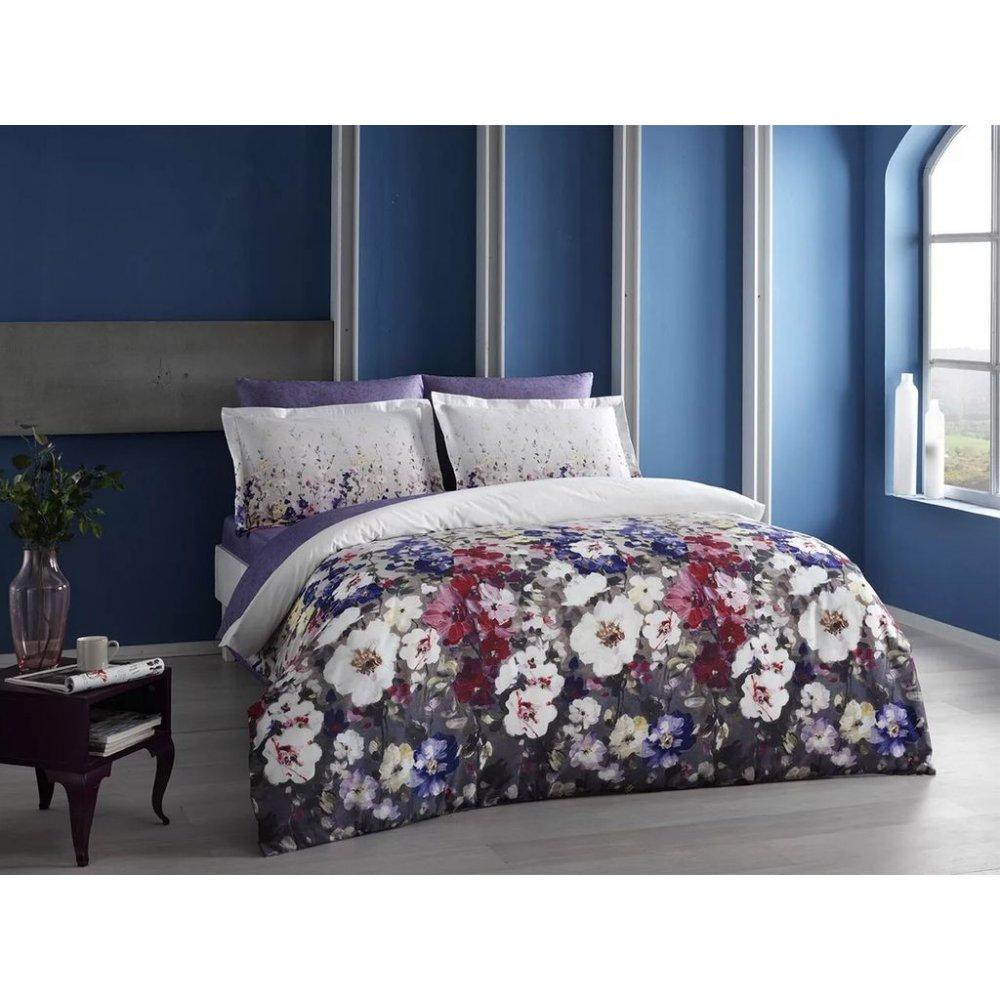 Постельное белье TAC Digital Desire lila v01 евро Лиловый (svt-2000022296984)