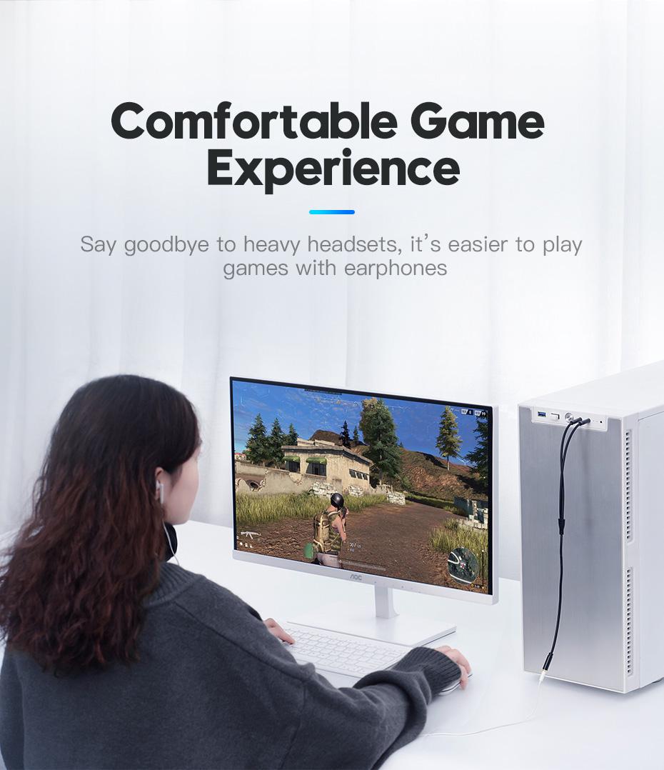 Переходник Vention 2х3.5 мм minijack-3.5 мм/minijack AUX 4-пиновый TRRS 0,6 м Черный (BBUBAB) - фото 6