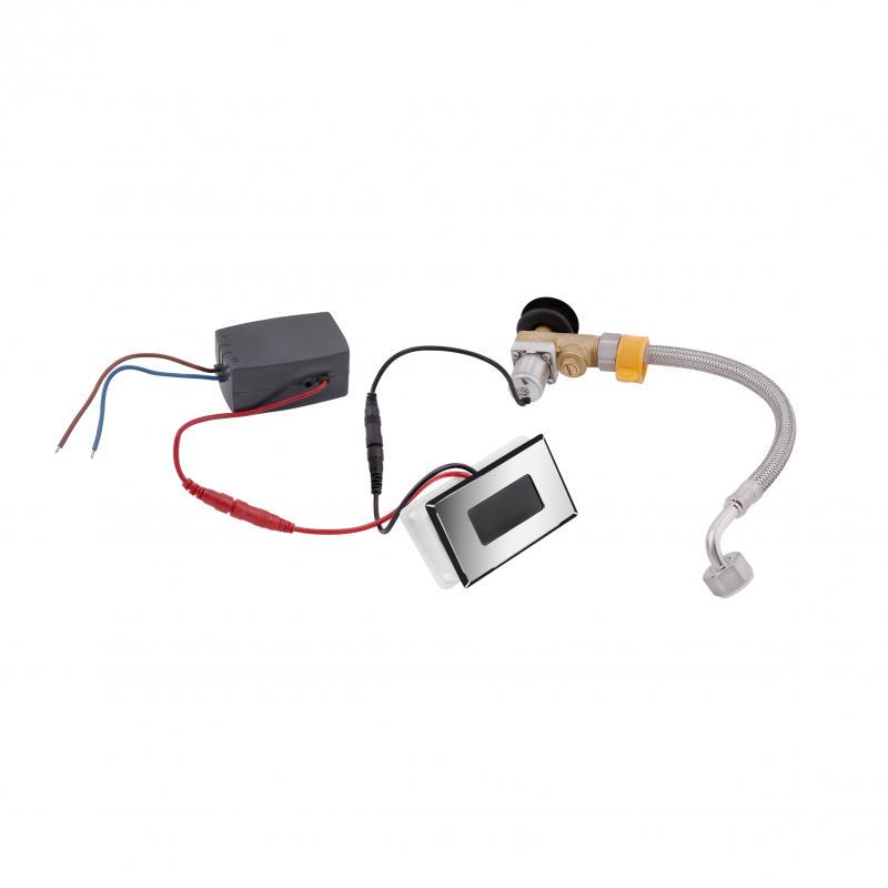 Панель смыва для писсуара Q-tap Scorpio с ИК датчиком QT146601ACCHR Chrome/Black