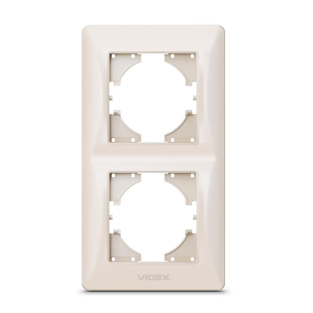 Рамка для розеток Vіdех Bіnеrа 2 місця вертикальна Кремовий (22550985) Рамка для розеток Vіdех Bіnеrа 2 місця вертикальна Кремовий (22550985)