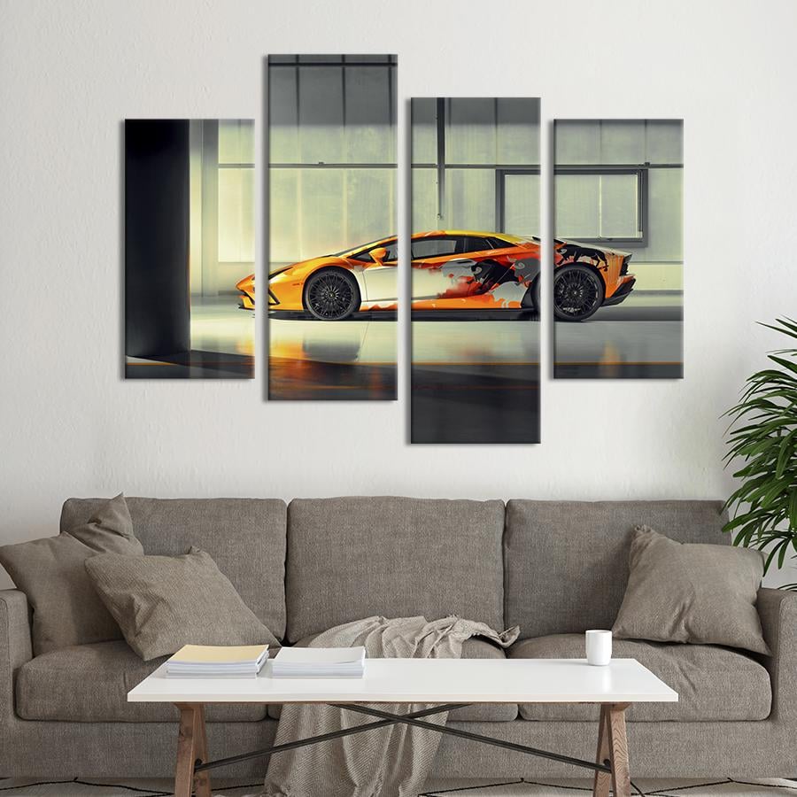 Картина на холсте Сверхбыстрый Lamborghini Aventador S 129x90 см (1248-42)
