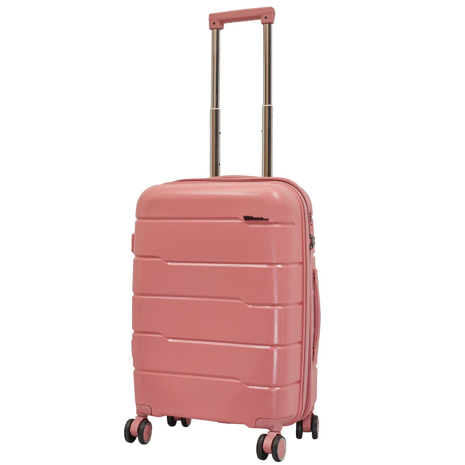 Валіза пластикова Milano bag 0305 S+ Рожевий