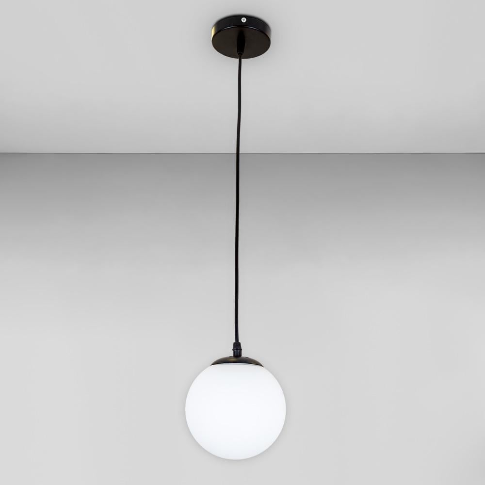 Люстра підвісна куля Levistella 756PR150F-1 BK/WH Чорний/Білий 