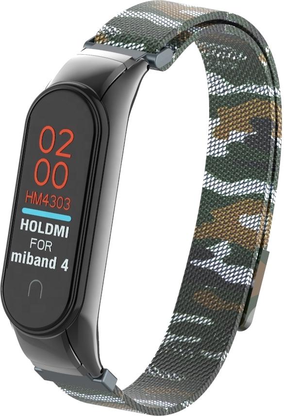 Ремешок Миланская петля Milano Mi Band 4/3 Green (15408)