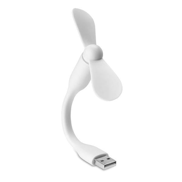 Вентилятор USB портативний для ноутбуків та повербанків Білий (2636)