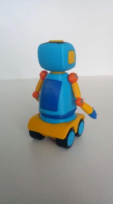 Игрушка детская пластиковая Робот из мультика Левы Синий - фото 2 Игрушка детская пластиковая Робот из мультика Левы Синий - фото 2
