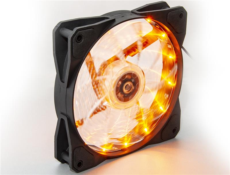 Вентилятор Frime Iris Led Fan 15 Yellow (FLF-HB120Y15)