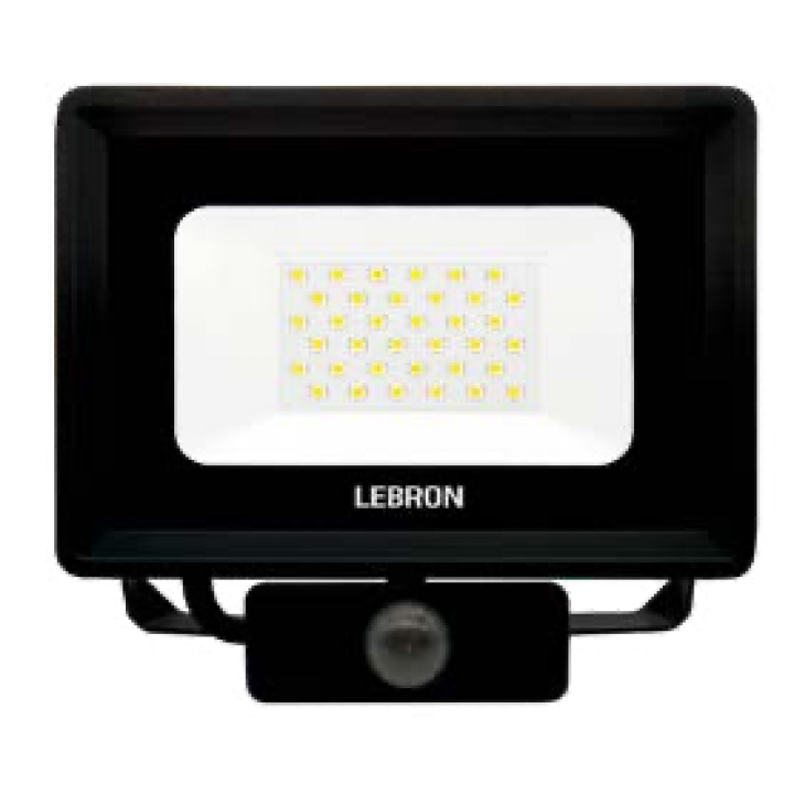 Прожектор LED Lebron LF-20S 20W 6500K 1600Lm ІР65 з датчиком руху Прожектор LED Lebron LF-20S 20W 6500K 1600Lm ІР65 з датчиком руху