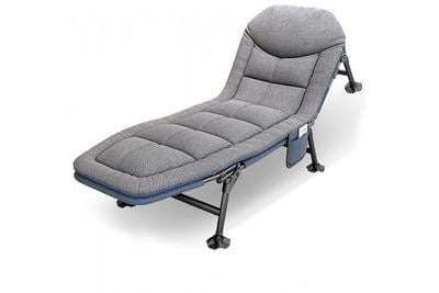 Кровать с ножками туристическая кемпинговая складная 200x70x30 см 5,4 кг Серый (15973)