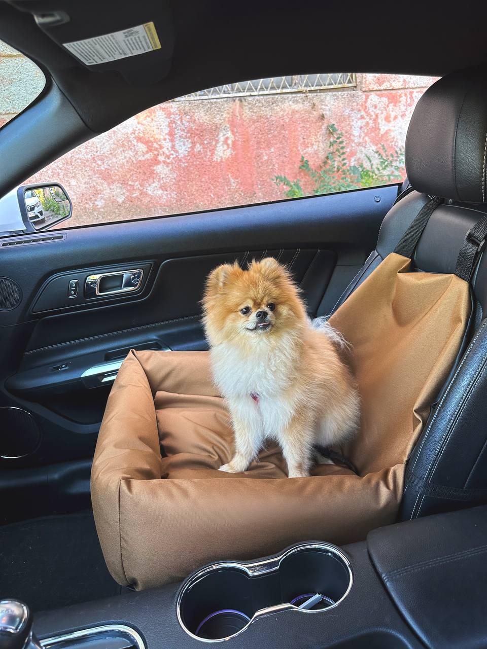 Автокресло-автогамак Incor для собак и кошек с чехлом 52x52 см Коричневый (К-52) - фото 5 Автокресло-автогамак Incor для собак и кошек с чехлом 52x52 см Коричневый (К-52) - фото 5