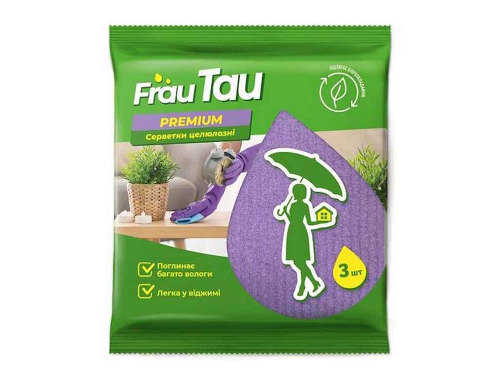 Серветки для прибирання FRAU TAU целюлоза Преміум 3 шт. Серветки для прибирання FRAU TAU целюлоза Преміум 3 шт.
