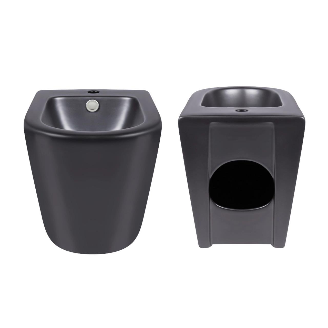 Унитаз напольный Robin Ultra Quiet QT13226083AMB 660x360x855 мм Black/биде напольный Robin QT13442141CMB 565x360x405 мм Black (2608671890) - фото 8 Унитаз напольный Robin Ultra Quiet QT13226083AMB 660x360x855 мм Black/биде напольный Robin QT13442141CMB 565x360x405 мм Black (2608671890) - фото 8