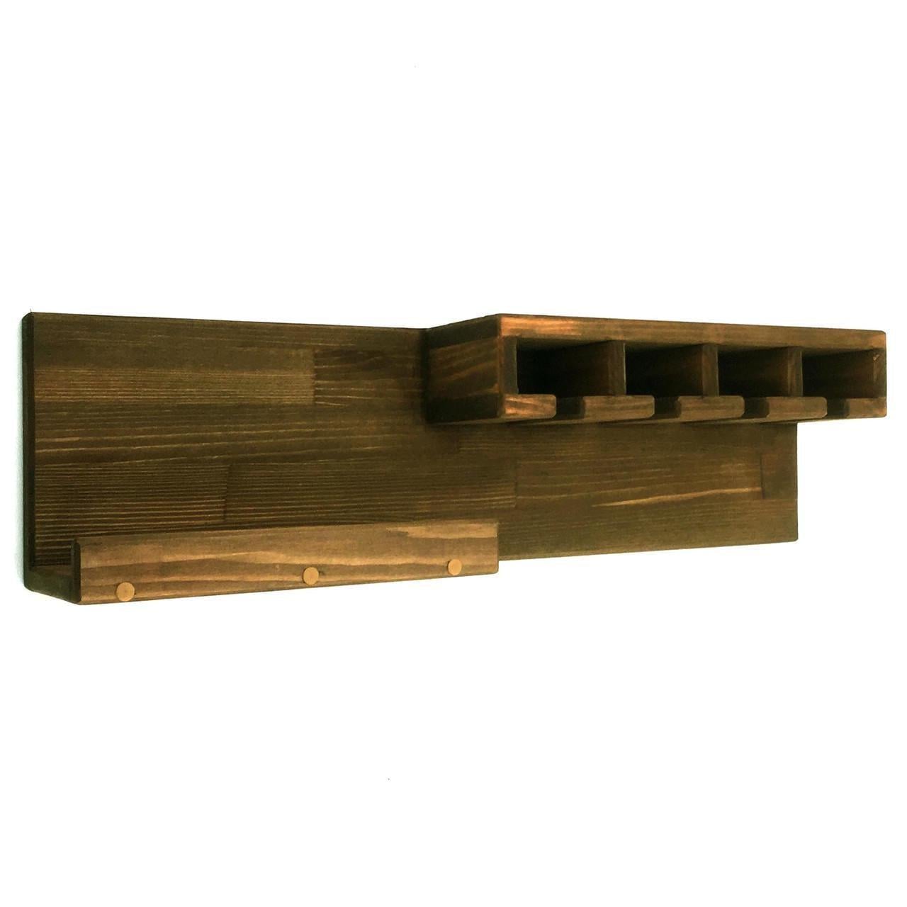 Полиця для вина настінна з дерева Каторі Рустикал (ПНК-005334)