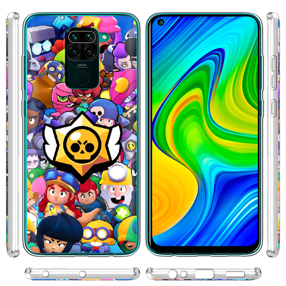 Чохол Boxface Xiaomi Redmi Note 9 Brawl Stars Прозорий силікон (39801-up2389-39801) - фото 3