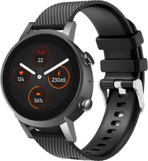 Ремешок Correa для Mobvoi TicWatch E3 Black (26762-2B)