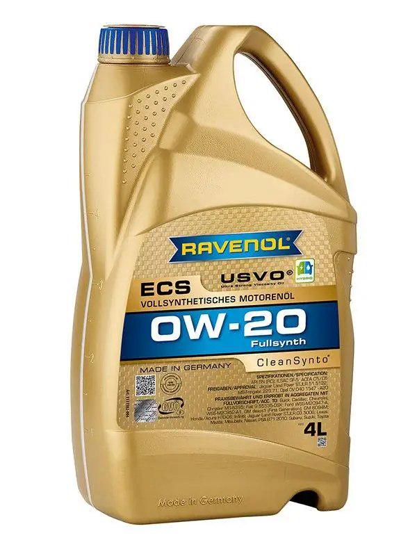 Моторное масло RAVENOL Eco Synth ECS SAE 0W-20 Fullsynth PAO SN RC C5/C6 GF-5 4 л (27505221)