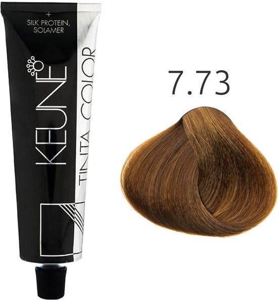 Краска для волос стойкая Keune Tinta Color 7.73 Medium Violet Gold Blonde 60 мл