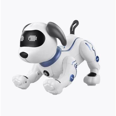 Собака-робот іграшка яка програмується розмовляє на англійській мові Білий (0087) - фото 3